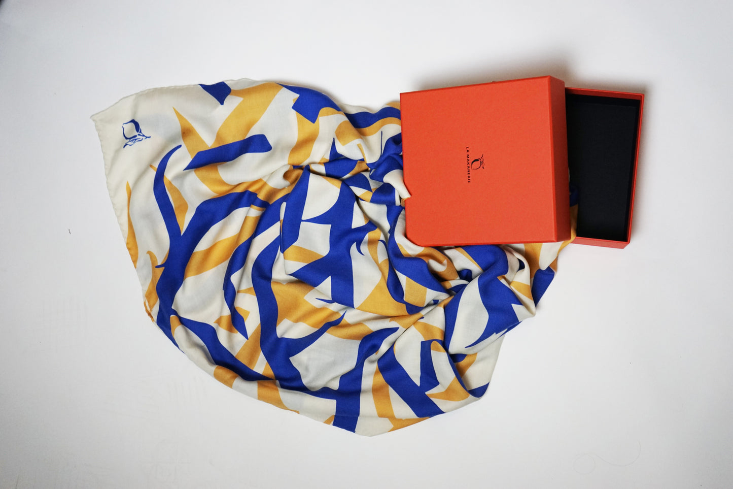 Carré laine et soie La Bercée, Calligraphie Sonore