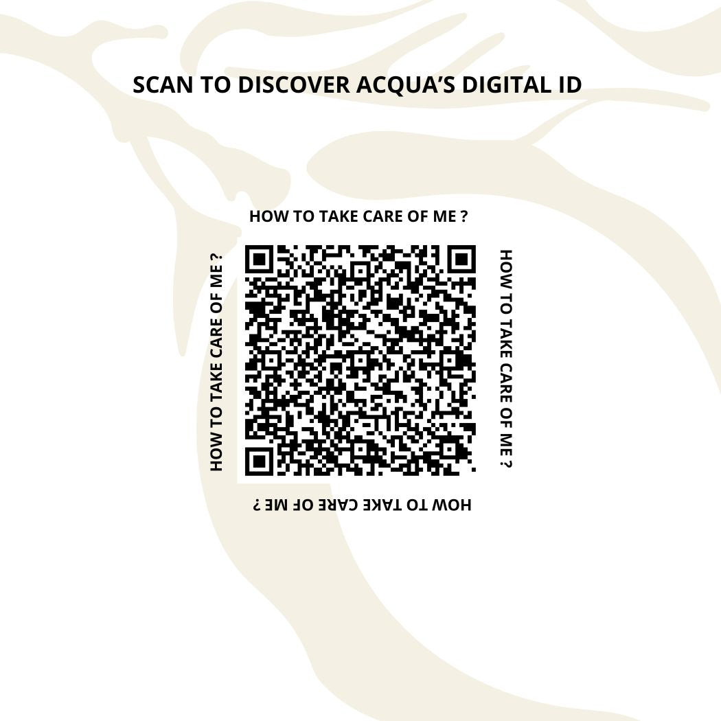 Carré de soie Acqua, Fleurs d'Eau