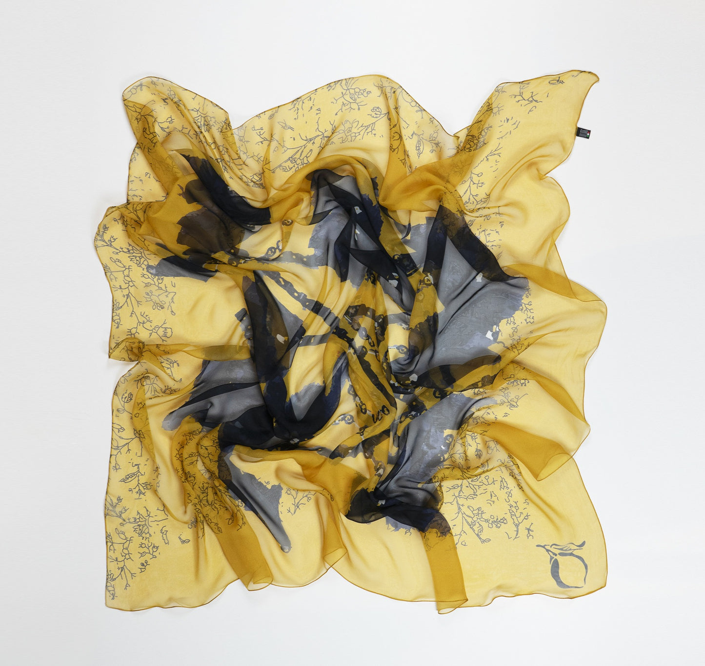 Carré de soie Ardente, Bouquet d'Été