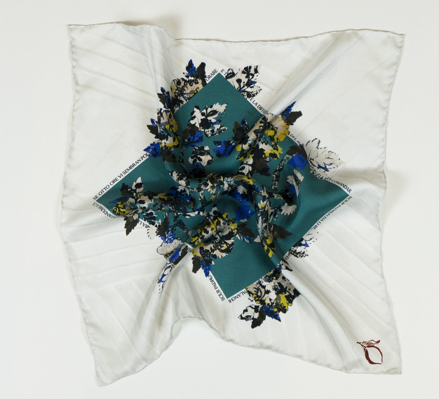 Carré de soie Azzurro, Le Chant des Rizières