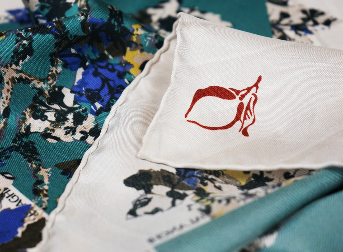 Carré de soie Azzurro, Le Chant des Rizières