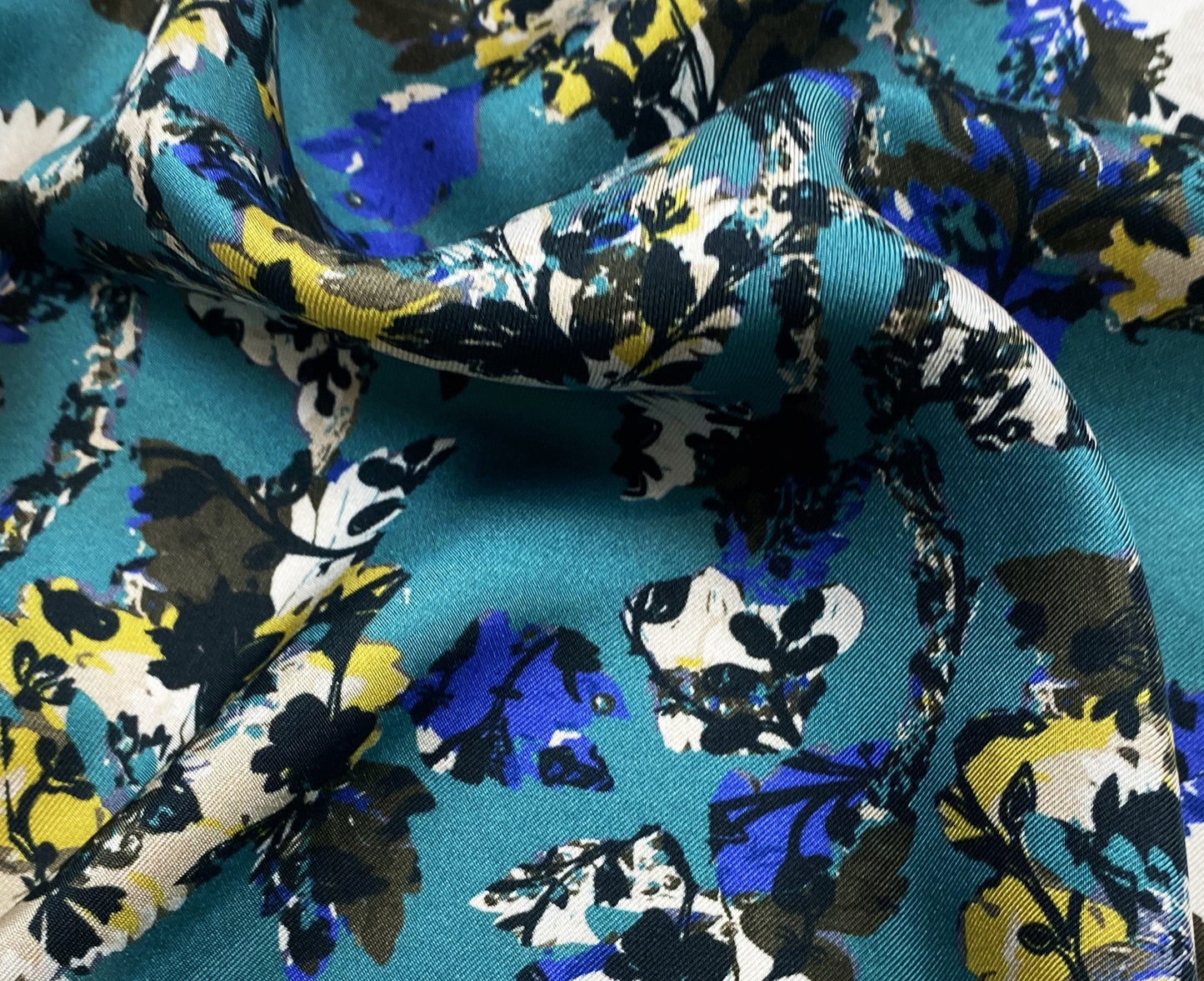 Carré de soie Azzurro, Le Chant des Rizières